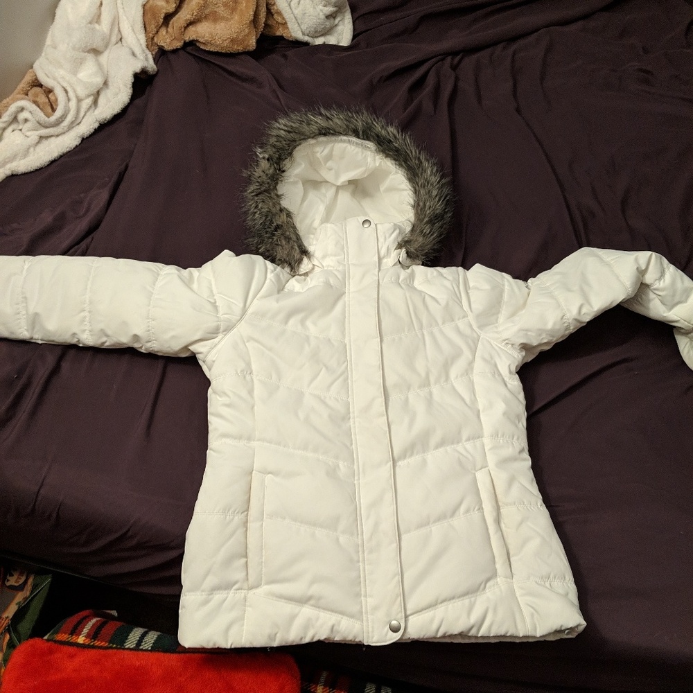 White Columbia coat